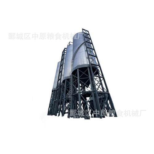 大型螺旋式钢板仓化工原料化肥等散装物用热镀锌仓储设备