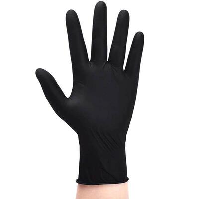 Nitrile Disposable Gloves Black 20/50/100PCS Latex Powder Fr