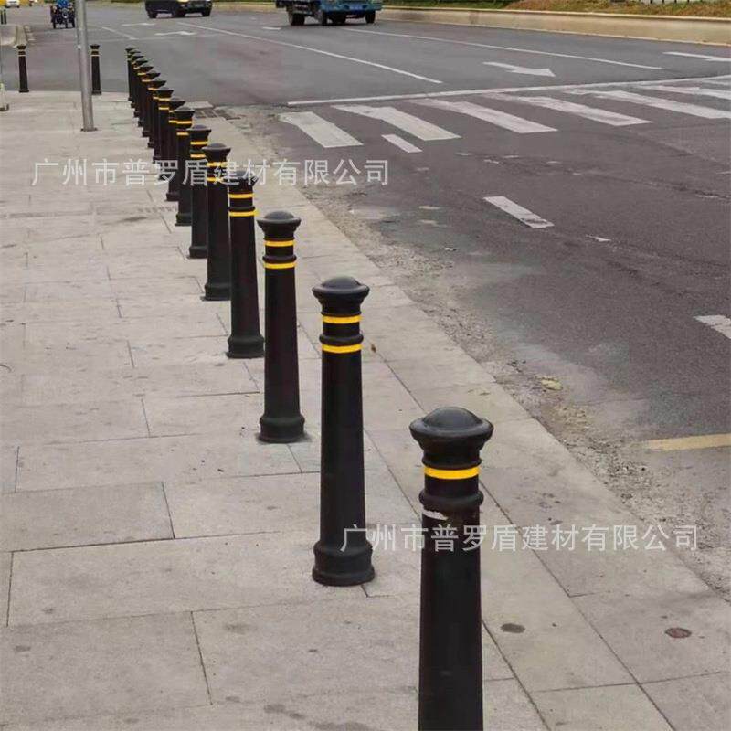 铸铁止车立柱河道铁链防护栏铁艺罗马立柱市政工程用路障桩警示柱