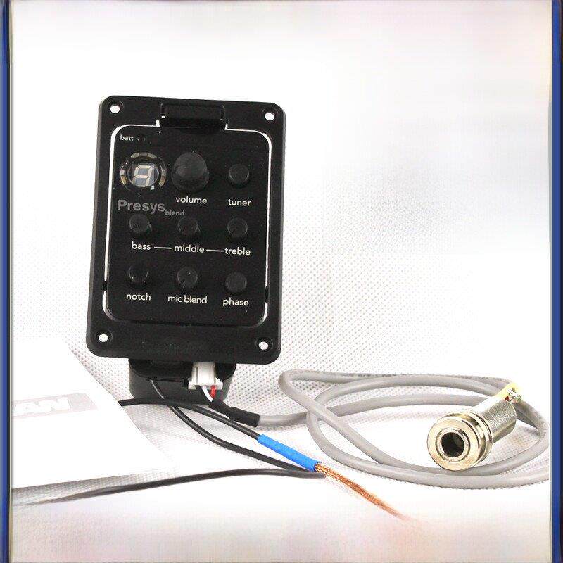 电箱木吉他开孔式渔夫301吉他拾音器 EQ带麦克风打板功能扩音器