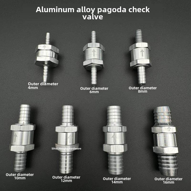 铝合金软管宝塔止回阀气体单向阀汽车柴油反向阀耐高温止回阀,五金/工具,止回阀,淘宝优惠券,粉丝福利购,淘宝优惠卷