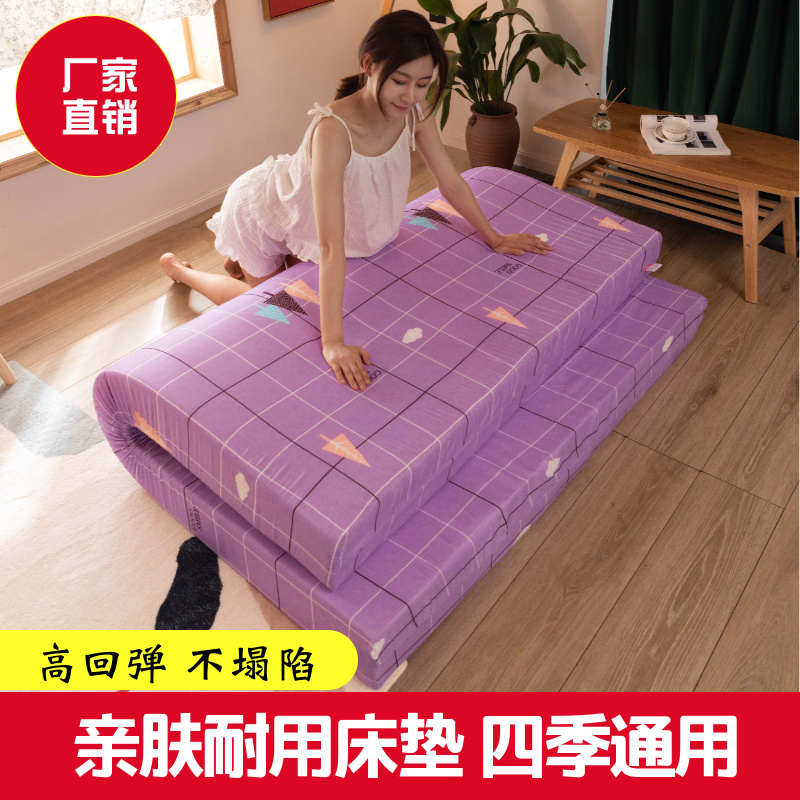 加厚海绵床垫家用租房学生宿舍高密度软硬褥垫单人双人床垫海绵垫