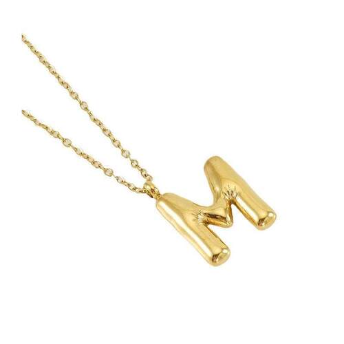 Stainless steel hip-hop letter pendant 不锈钢字母吊坠锁骨炼0