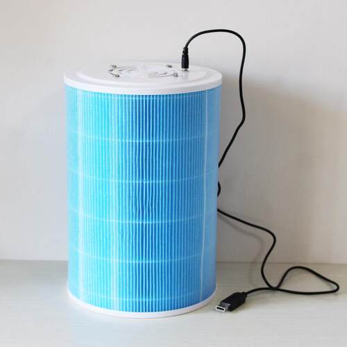 盖思海罗Diy空气净化器迷你款可调速电源房间车内除PM2.5甲醛烟味
