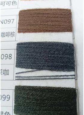 贝绒15美丽20%羊毛珍锦纶65奴秋冬%进口28nm晴纶%/混纺2纱线精纺