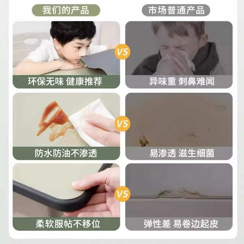 卡皮巴拉小学生书桌垫儿童学习桌专用保护垫写字台面桌布硅胶护眼