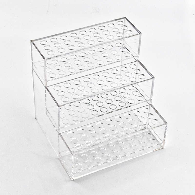 厂家直销有机玻璃展示架透明塑料亚克力试管陈列架子收纳创意