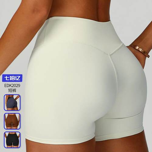 Sports shorts, high waisted fitness shorts, women's