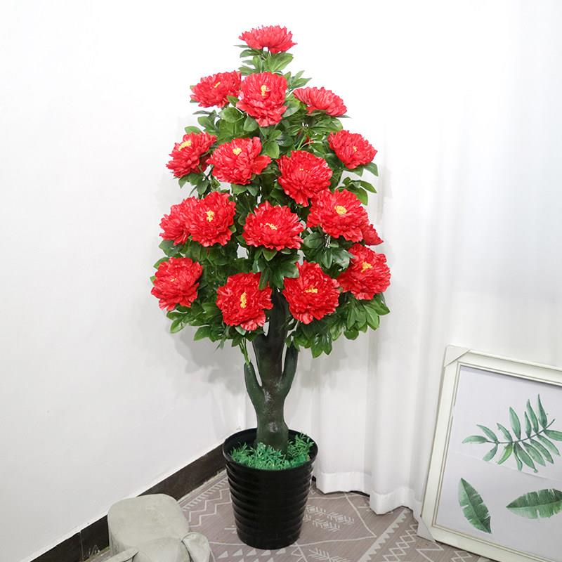 彷真植物假树彷真花树室内装饰盆栽客厅大型落地植物盆景假花摆件