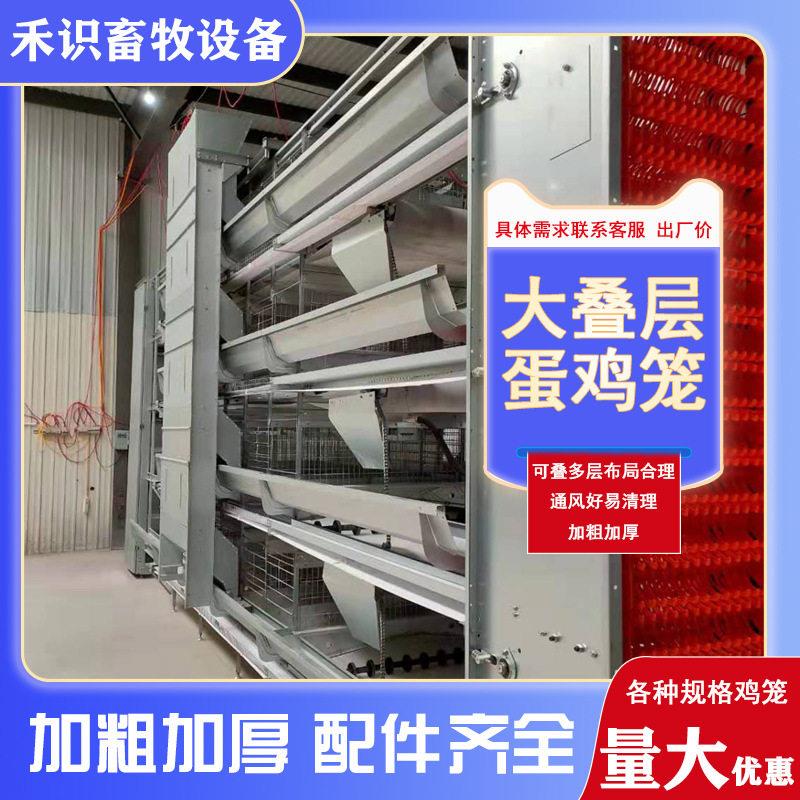 定制全自动大层叠蛋鸡笼一体化翻转式捡蛋清粪养殖笼具镀锌蛋鸡笼