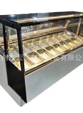 2024新款16盘直角雪糕展示柜商用380V硬冰淇淋展示柜厂家