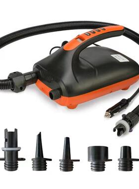 皮划艇冲锋舟充气系SUP冲浪板高压充气泵下网橡皮船12V车载打气泵