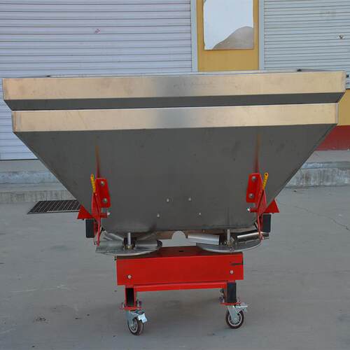 农用四轮拖拉机三点悬挂不锈钢撒播机颗粒粉末撒肥机YY-1