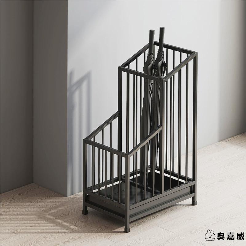 新款雨伞伞架店大堂商用创意雨伞收纳架家用小型雨伞桶门口挂酒放