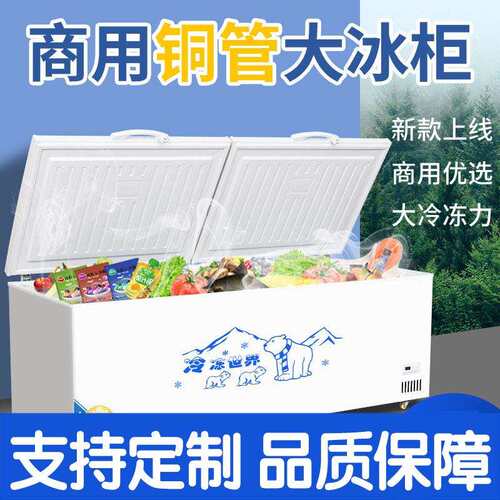 商用大容量冰箱冷藏冷冻卧式双温铜管大冷柜展示冰柜商用冷冻柜