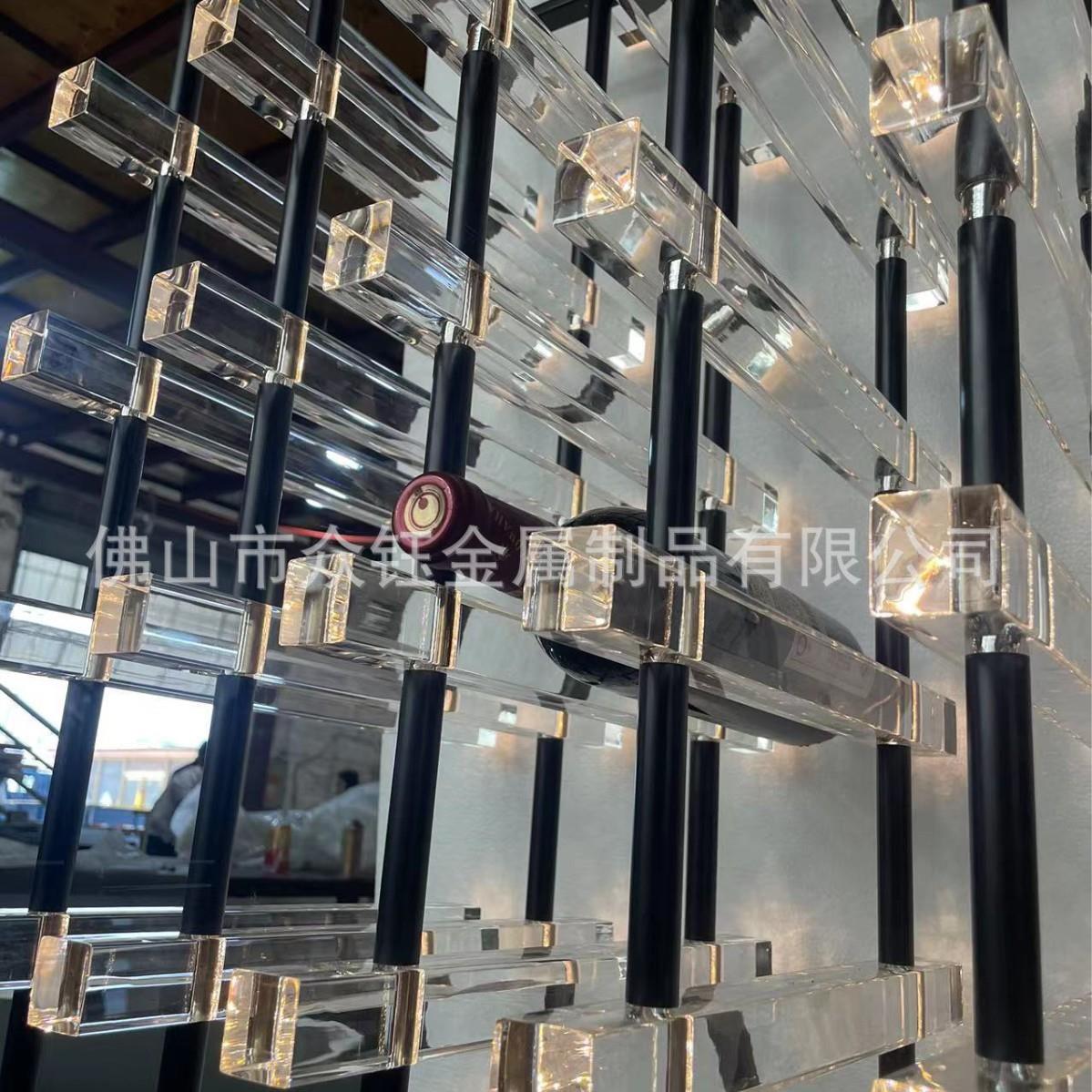 亚克力千层红酒架亚克力发光酒架家用红酒架子红酒储藏柜