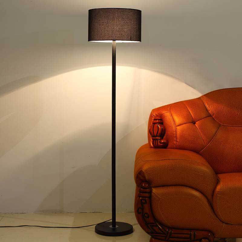 好莱仕落地灯客厅卧室床头过道布艺装饰遥控LED调光地灯可家用