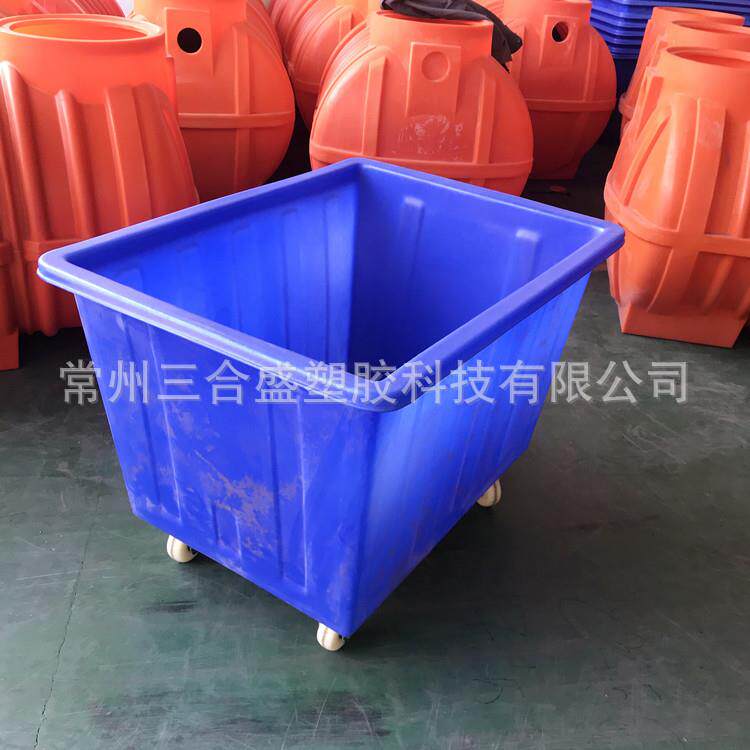 布草收纳桶 酒店服装工厂车间用周转桶 酒店垃圾处理桶带轮子