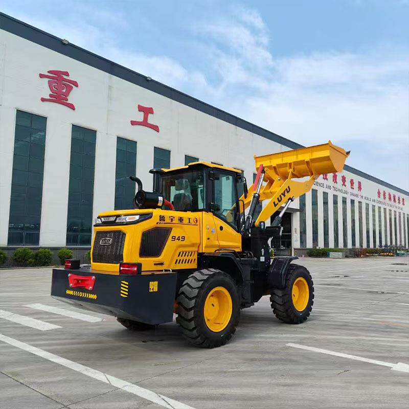 养殖场清粪农用铲车砂石煤炭搬运抓木机鲁宇942建筑工程装载机