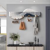 简约风格 饰收纳挂钩 实木钢琴键家用挂衣架墙上壁挂衣钩卧室玄关装