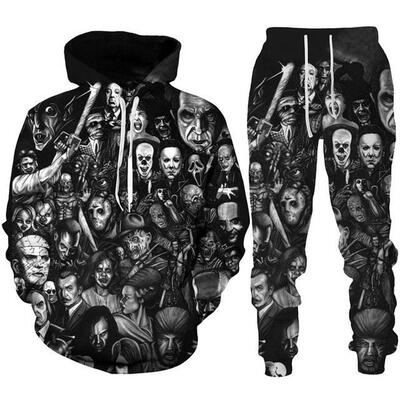 3D Digital Print Halloween Horror Killer Series Cosplay