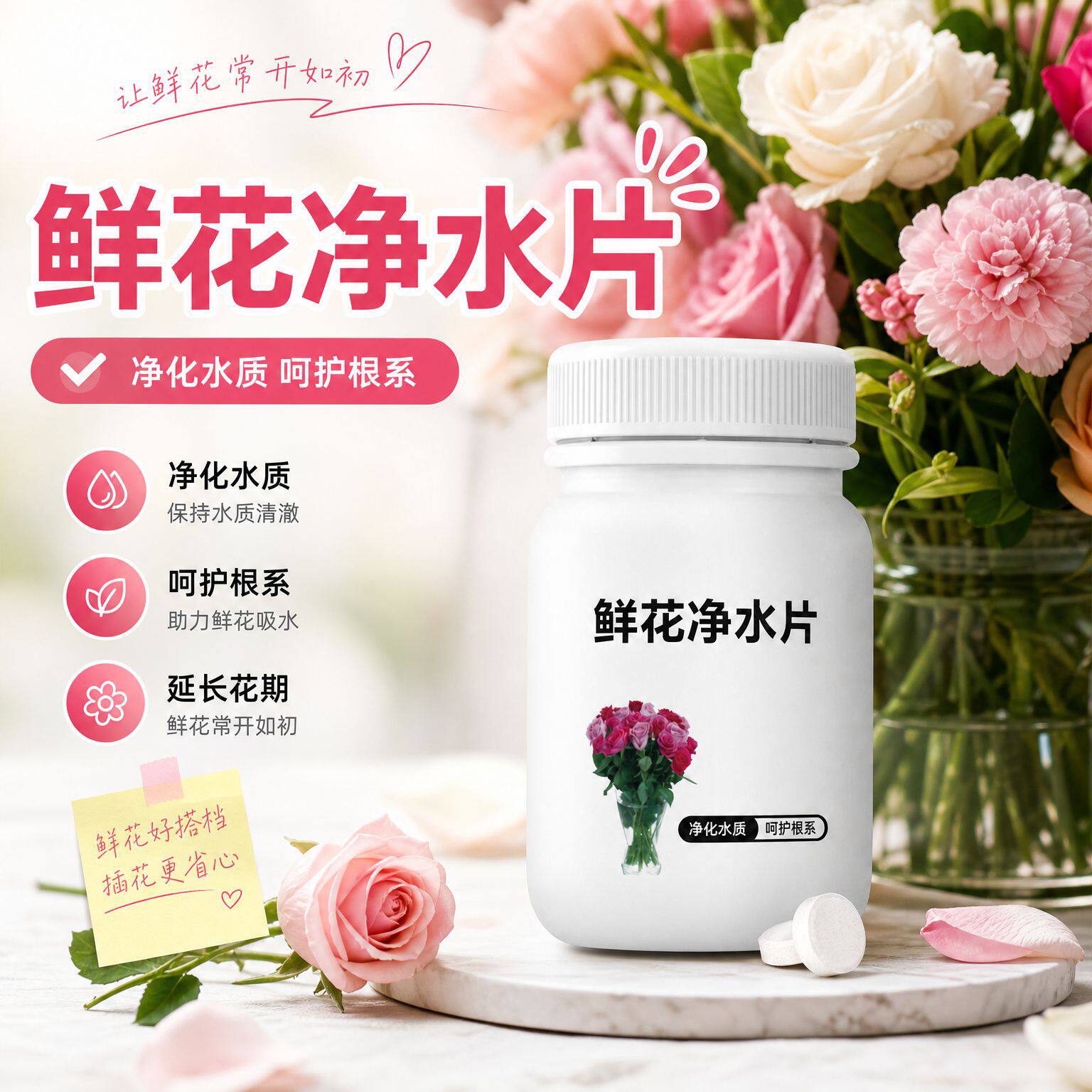 营养液鲜花净水插花专用生物菌肥