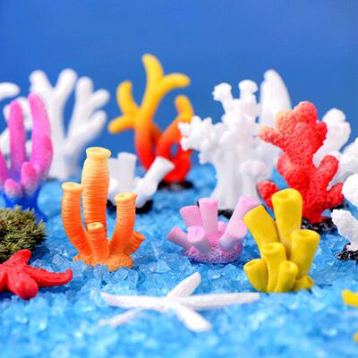 Mini Artificial Coral Cute Ornamental Fish Gifts Aquarium De