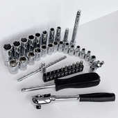 直销家用头批组合棘轮批发工具箱维修汽车套装 套筒工具38五金件套