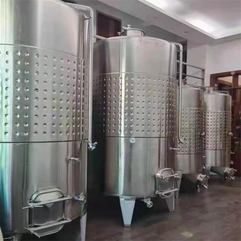 全套酿酒设备 大型不锈钢果酒发酵罐 全套果酒酿造生产线