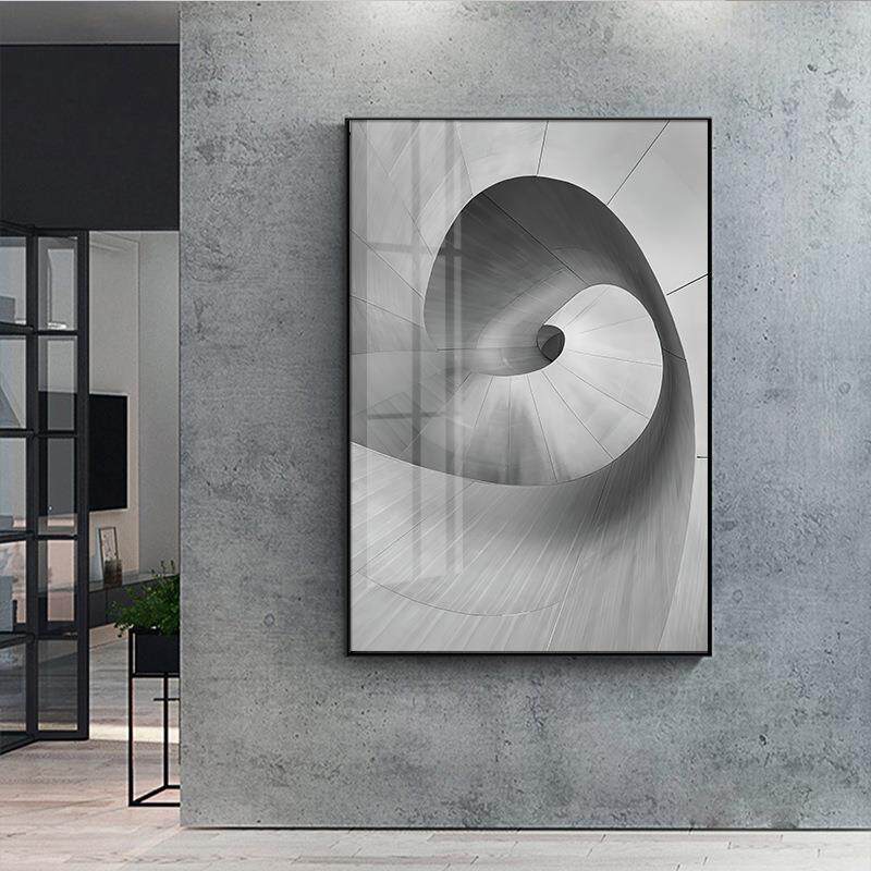 新款直销现代简约工业风客厅装饰画简约玄关过道走廊挂画建筑空间
