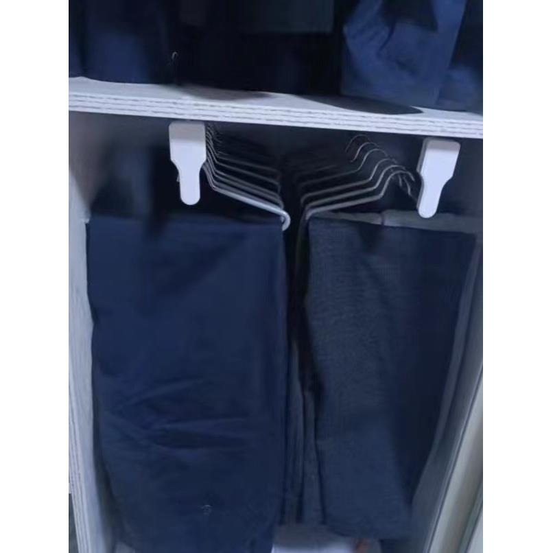 超矮短脖子反向短款裤架鹅形裤子架2z形短颈衣架防滑裤挂衣柜收道