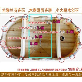 加厚泡澡木桶浴桶成人，沐浴桶单人实木质，浴缸少儿澡盆木盆