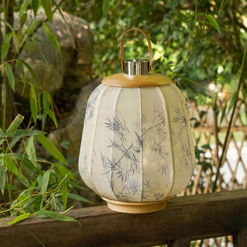 古风充电触摸无线手提灯笼布艺台灯中式复古床头氛围古典禅意中式