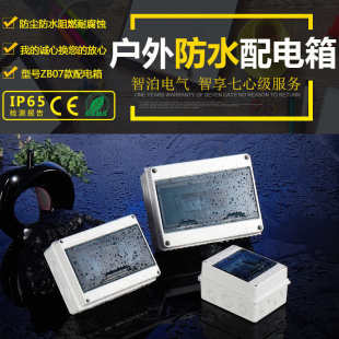 盒24ways家用透明箱开关ht配电户外塑料盖布线回路箱明装 空气