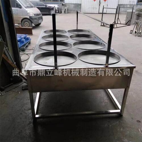 半自动2*8米腐竹生产线萍乡豆皮机蒸汽加热圆形腐竹锅厂家