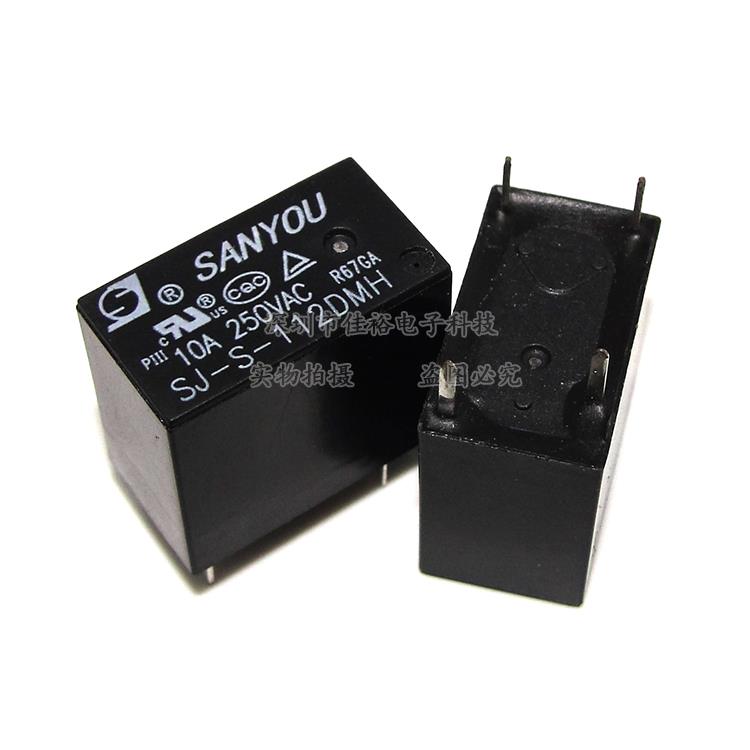 SJ-S-112DMH高负载10A/250VAC4脚常开水壶豆浆机电磁炉常用继电器