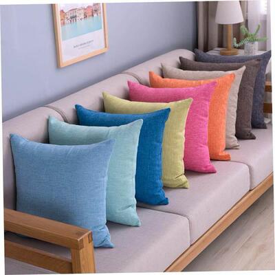 Overstuffed linen, throw pillows, oversize cushions, SOFA SO