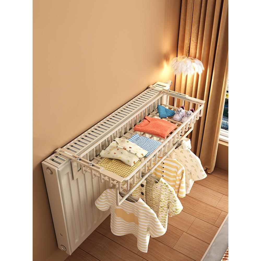 暖气片置物架晾衣架暖气管上专用挂钩挂架烘干凉衣鞋袜架子晾晒架