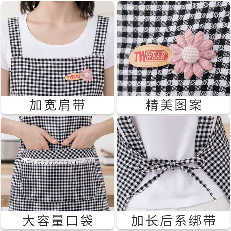 洋气的围裙家用厨房围兜大人做饭穿2024新款女士网红时尚罩衣西辰,家庭/个人清洁工具,围裙套装,淘宝优惠券,粉丝福利购,淘宝优惠卷