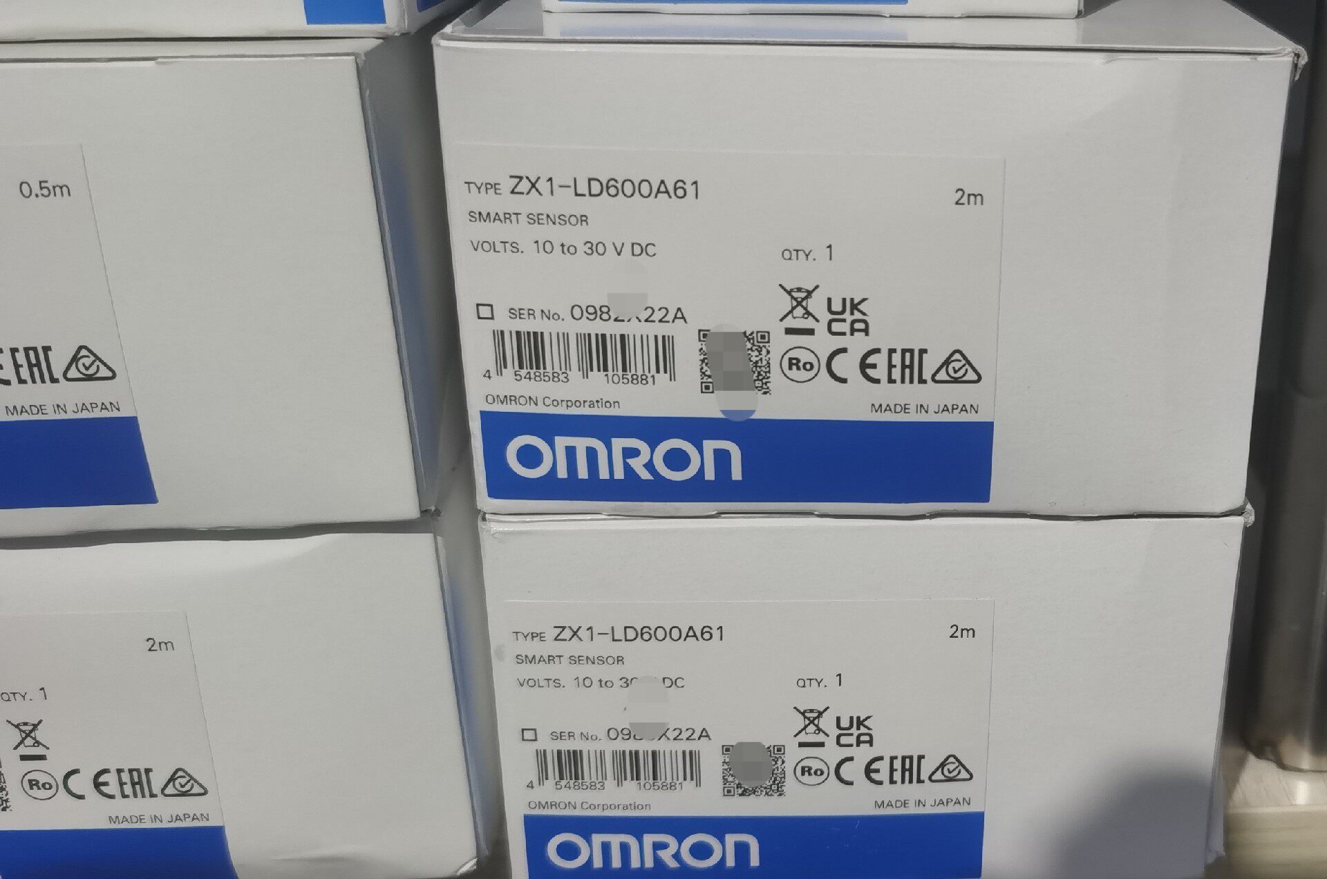 欧姆龙智能传感器ZX1-LD600A61全新原装正品，盒码一