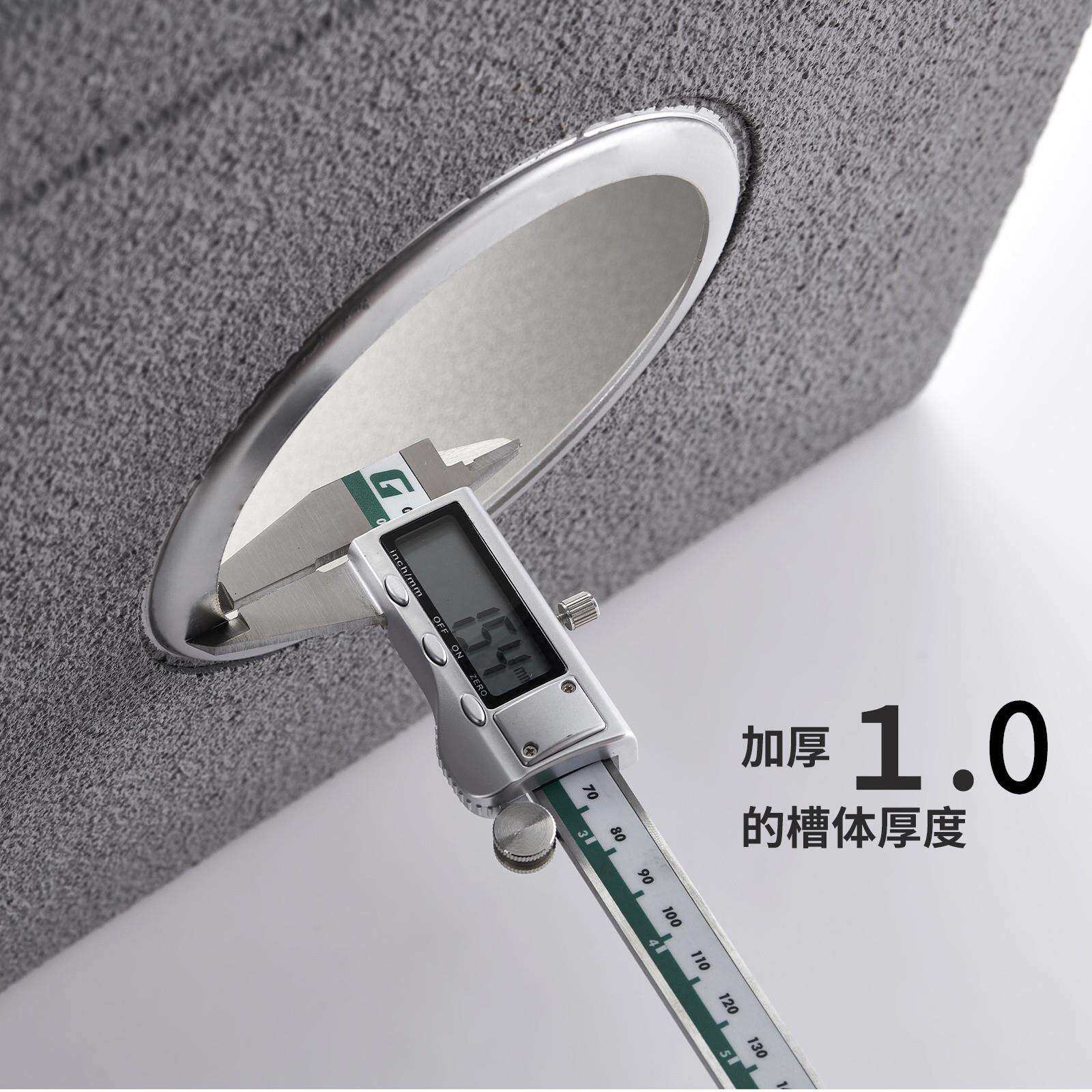 加厚4.0原石纹火山纹SUS304不锈钢纯手工盆日系厨房洗碗大单槽