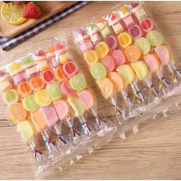 众星288g串烧串串软糖袋装休闲儿童解馋水果味糖果零食独立小包装