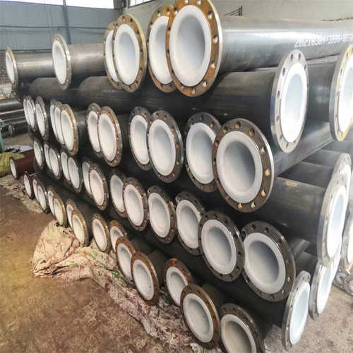 529X8衬塑螺旋钢管 排水用法兰焊接内衬塑外防腐螺旋焊钢管