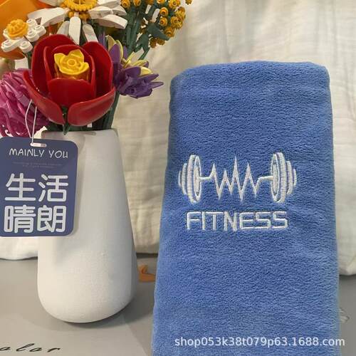 健身毛巾隔脏运动铺巾速干毛巾健身房器械吸汗垫巾男女士健身擦汗