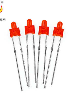 灯珠发光蓝 发蓝二极管f2黄型发绿灯2mmled红绿奶嘴黄发 红发珠