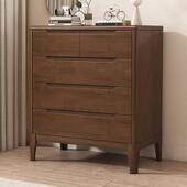 全实木斗柜客厅简约收纳柜家用五斗柜六斗卧室门口入户收纳柜边柜