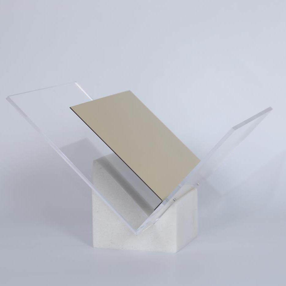 现代简约大理石亚克力书架书档书报夹摆件样板房售楼处软装饰品