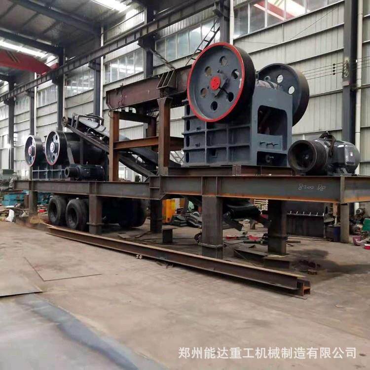 建筑垃圾破碎制砂筛分鄂破移动车矿用鄂破破碎站石料线破碎制砂站