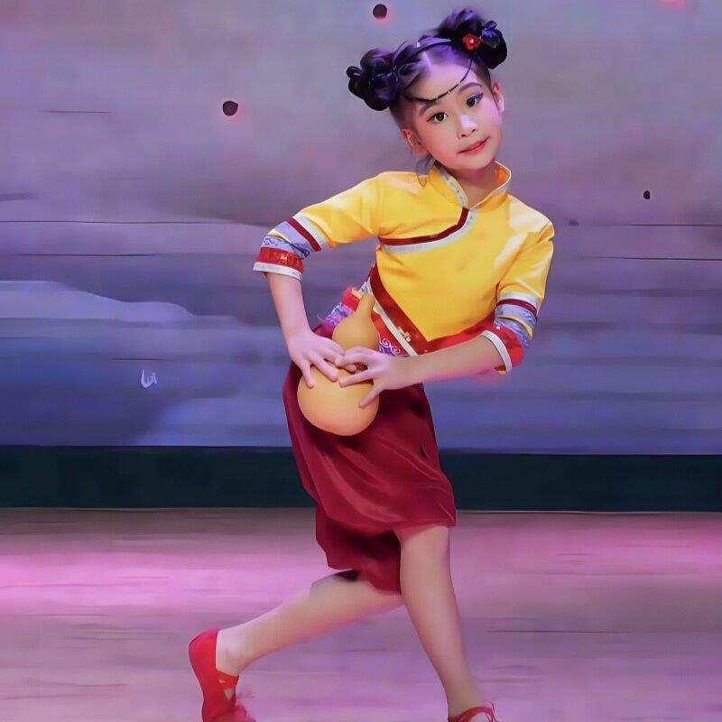 宝葫芦演出服儿童古典舞幼儿园男女童斗阵来呷表演服宝葫芦舞蹈服