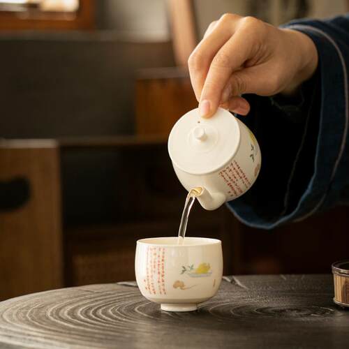 念云居草木灰主人杯糯米黄复古陶瓷茶杯个人茶具单杯茶盏品茗杯
